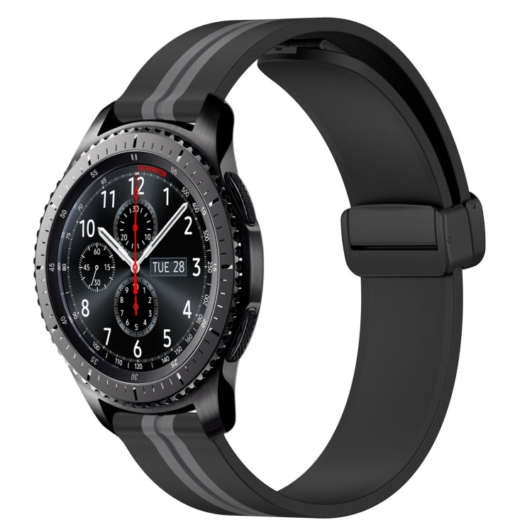 Cinturino in silicone con chiusura magnetica pieghevole da 22 mm, For Samsung Gear S3 Classic, For Samsung Gear S3 Frontier