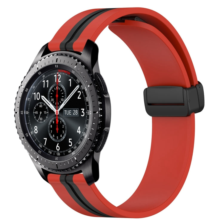 Cinturino in silicone con chiusura magnetica pieghevole da 22 mm, For Samsung Gear S3 Classic, For Samsung Gear S3 Frontier