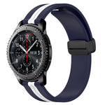 Cinturino in silicone con chiusura magnetica pieghevole da 22 mm, For Samsung Gear S3 Classic, For Samsung Gear S3 Frontier