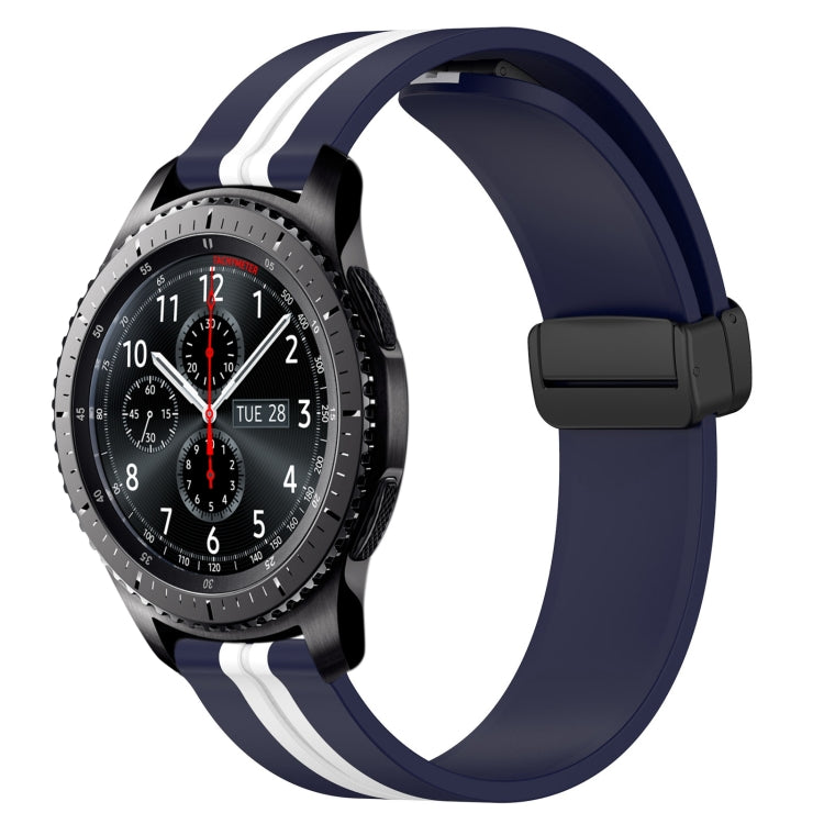 Cinturino in silicone con chiusura magnetica pieghevole da 22 mm, For Samsung Gear S3 Classic, For Samsung Gear S3 Frontier