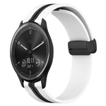 Cinturino in silicone con chiusura magnetica pieghevole da 20 mm, For Garmin Vivomove Sport, For Garmin Venu 2 Plus