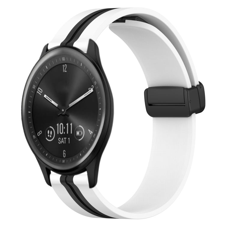 Cinturino in silicone con chiusura magnetica pieghevole da 20 mm, For Garmin Vivomove Sport, For Garmin Venu 2 Plus