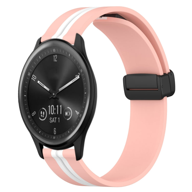 Cinturino in silicone con chiusura magnetica pieghevole da 20 mm, For Garmin Vivomove Sport, For Garmin Venu 2 Plus