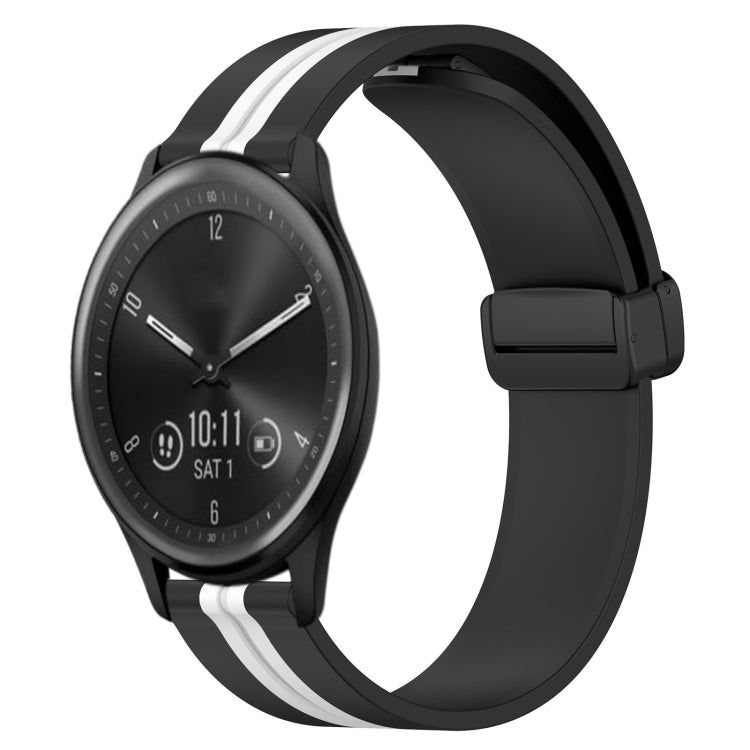 Cinturino in silicone con chiusura magnetica pieghevole da 20 mm, For Garmin Vivomove Sport, For Garmin Venu 2 Plus