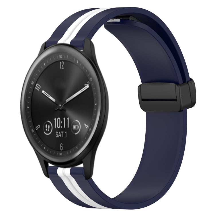 Cinturino in silicone con chiusura magnetica pieghevole da 20 mm, For Garmin Vivomove Sport, For Garmin Venu 2 Plus