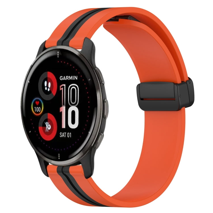 Cinturino in silicone con chiusura magnetica pieghevole da 20 mm, For Garmin Vivomove Sport, For Garmin Venu 2 Plus