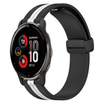 Cinturino in silicone con chiusura magnetica pieghevole da 20 mm, For Garmin Vivomove Sport, For Garmin Venu 2 Plus