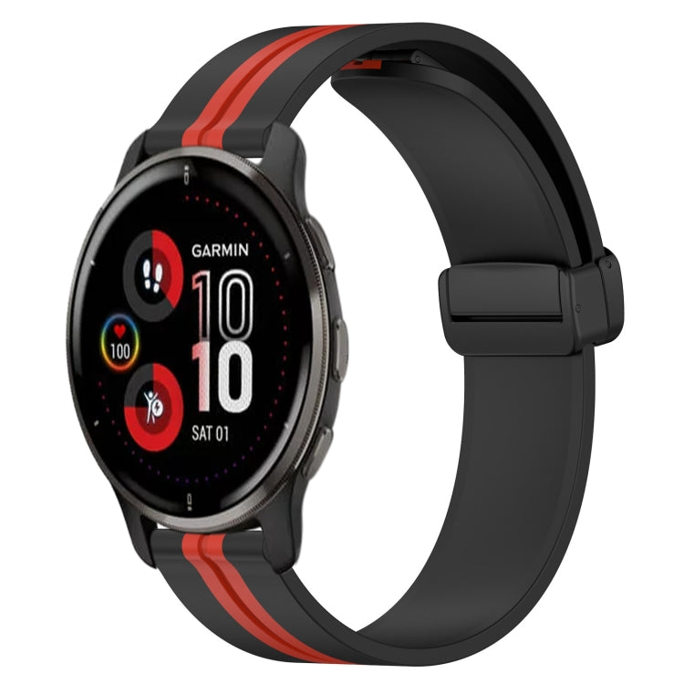 Cinturino in silicone con chiusura magnetica pieghevole da 20 mm, For Garmin Vivomove Sport, For Garmin Venu 2 Plus