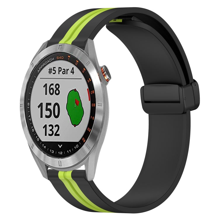 Cinturino in silicone con chiusura magnetica pieghevole da 20 mm, For Garmin Approach S40, For Garmin Forerunner 158