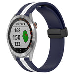 Cinturino in silicone con chiusura magnetica pieghevole da 20 mm, For Garmin Approach S40, For Garmin Forerunner 158