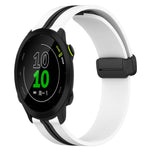 Cinturino in silicone con chiusura magnetica pieghevole da 20 mm, For Garmin Approach S40, For Garmin Forerunner 158