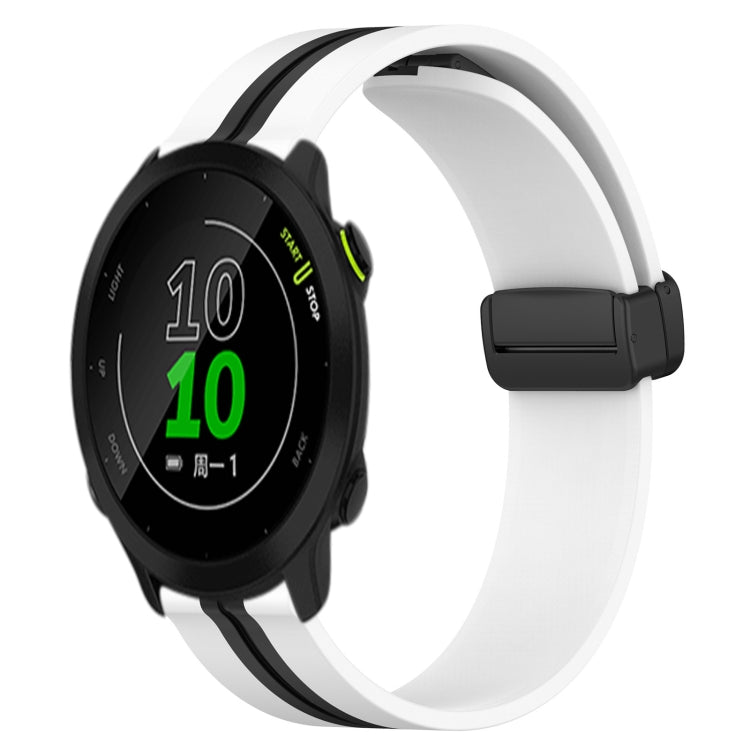 Cinturino in silicone con chiusura magnetica pieghevole da 20 mm, For Garmin Approach S40, For Garmin Forerunner 158