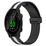 Cinturino in silicone con chiusura magnetica pieghevole da 20 mm, For Garmin Approach S40, For Garmin Forerunner 158