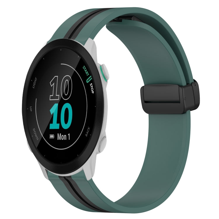 Cinturino in silicone con chiusura magnetica pieghevole da 20 mm, For Garmin Forerunner 55, For Garmin Venu
