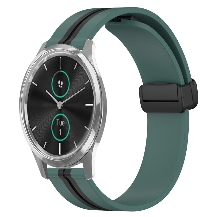 Cinturino in silicone con chiusura magnetica pieghevole da 20 mm, For Garmin Venu SQ, For Garminmove Luxe