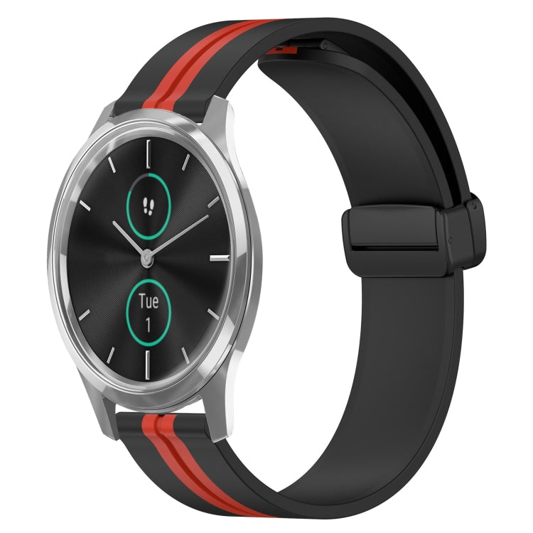 Cinturino in silicone con chiusura magnetica pieghevole da 20 mm, For Garmin Venu SQ, For Garminmove Luxe