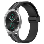 Cinturino in silicone con chiusura magnetica pieghevole da 20 mm, For Garmin Venu SQ, For Garminmove Luxe
