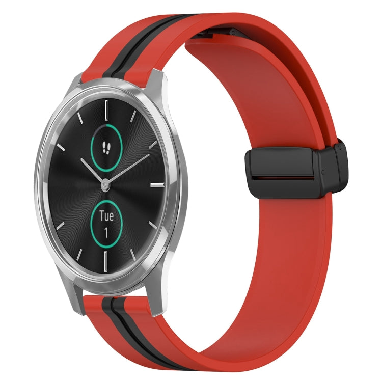 Cinturino in silicone con chiusura magnetica pieghevole da 20 mm, For Garmin Venu SQ, For Garminmove Luxe