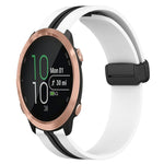 Cinturino in silicone con chiusura magnetica pieghevole da 20 mm, For Garmin Garminmove Style, For Garmin Forerunner 645 Music
