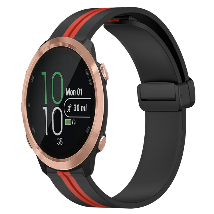 Cinturino in silicone con chiusura magnetica pieghevole da 20 mm, For Garmin Garminmove Style, For Garmin Forerunner 645 Music
