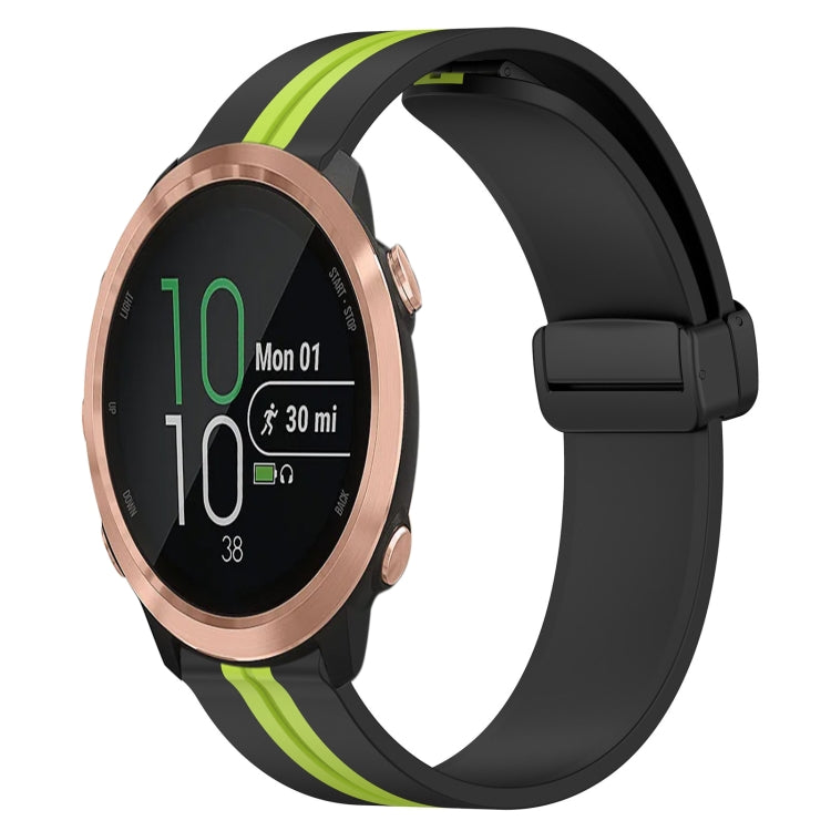 Cinturino in silicone con chiusura magnetica pieghevole da 20 mm, For Garmin Garminmove Style, For Garmin Forerunner 645 Music