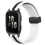 Cinturino in silicone con chiusura magnetica pieghevole da 20 mm, For Garmin Forerunner Sq2, For Garmin Forerunner Sq2 Music