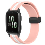 Cinturino in silicone con chiusura magnetica pieghevole da 20 mm, For Garmin Forerunner Sq2, For Garmin Forerunner Sq2 Music