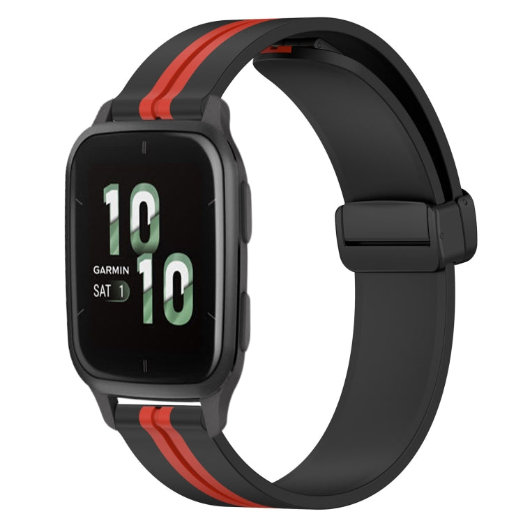 Cinturino in silicone con chiusura magnetica pieghevole da 20 mm, For Garmin Forerunner Sq2, For Garmin Forerunner Sq2 Music