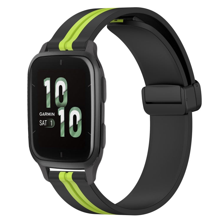 Cinturino in silicone con chiusura magnetica pieghevole da 20 mm, For Garmin Forerunner Sq2, For Garmin Forerunner Sq2 Music