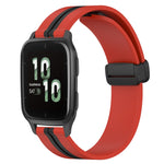 Cinturino in silicone con chiusura magnetica pieghevole da 20 mm, For Garmin Forerunner Sq2, For Garmin Forerunner Sq2 Music