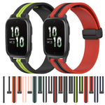 Cinturino in silicone con chiusura magnetica pieghevole da 20 mm, For Garmin Forerunner Sq2, For Garmin Forerunner Sq2 Music