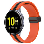 Cinturino in silicone con chiusura magnetica pieghevole da 20 mm, For Samsung Galaxy Watch Active 2 40mm, For Samsung Galaxy Watch Active 2 44mm