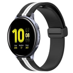 Cinturino in silicone con chiusura magnetica pieghevole da 20 mm, For Samsung Galaxy Watch Active 2 40mm, For Samsung Galaxy Watch Active 2 44mm