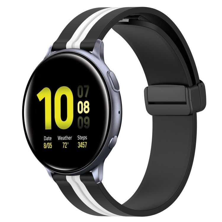 Cinturino in silicone con chiusura magnetica pieghevole da 20 mm, For Samsung Galaxy Watch Active 2 40mm, For Samsung Galaxy Watch Active 2 44mm