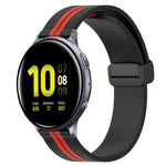 Cinturino in silicone con chiusura magnetica pieghevole da 20 mm, For Samsung Galaxy Watch Active 2 40mm, For Samsung Galaxy Watch Active 2 44mm
