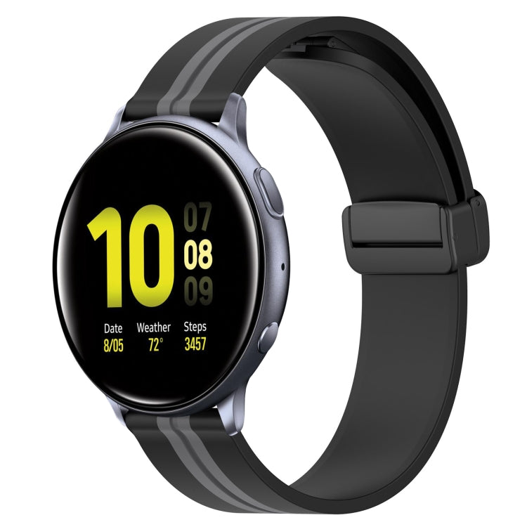 Cinturino in silicone con chiusura magnetica pieghevole da 20 mm, For Samsung Galaxy Watch Active 2 40mm, For Samsung Galaxy Watch Active 2 44mm