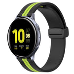 Cinturino in silicone con chiusura magnetica pieghevole da 20 mm, For Samsung Galaxy Watch Active 2 40mm, For Samsung Galaxy Watch Active 2 44mm