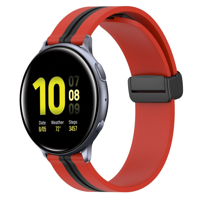 Cinturino in silicone con chiusura magnetica pieghevole da 20 mm, For Samsung Galaxy Watch Active 2 40mm, For Samsung Galaxy Watch Active 2 44mm