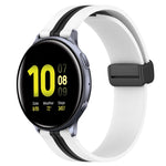 Cinturino in silicone con chiusura magnetica pieghevole da 20 mm, For Samsung Galaxy Watch Active 2 40mm, For Samsung Galaxy Watch Active 2 44mm
