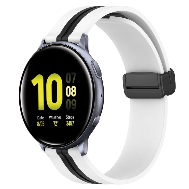 Cinturino in silicone con chiusura magnetica pieghevole da 20 mm, For Samsung Galaxy Watch Active 2 40mm, For Samsung Galaxy Watch Active 2 44mm
