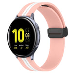Cinturino in silicone con chiusura magnetica pieghevole da 20 mm, For Samsung Galaxy Watch Active 2 40mm, For Samsung Galaxy Watch Active 2 44mm