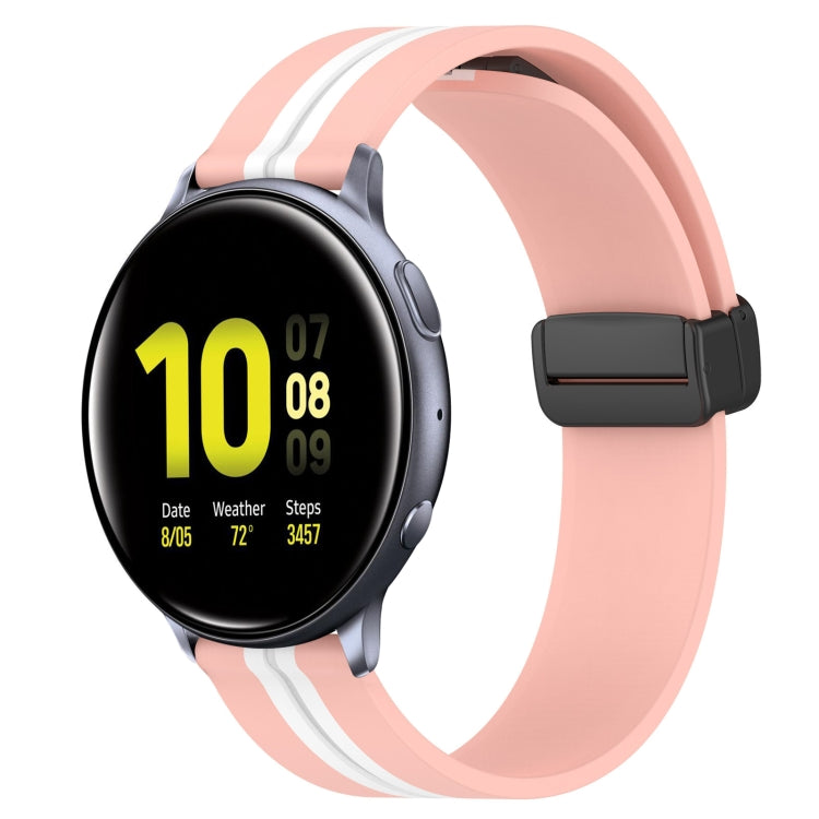 Cinturino in silicone con chiusura magnetica pieghevole da 20 mm, For Samsung Galaxy Watch Active 2 40mm, For Samsung Galaxy Watch Active 2 44mm