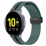 Cinturino in silicone con chiusura magnetica pieghevole da 20 mm, For Samsung Galaxy Watch Active 2 40mm, For Samsung Galaxy Watch Active 2 44mm