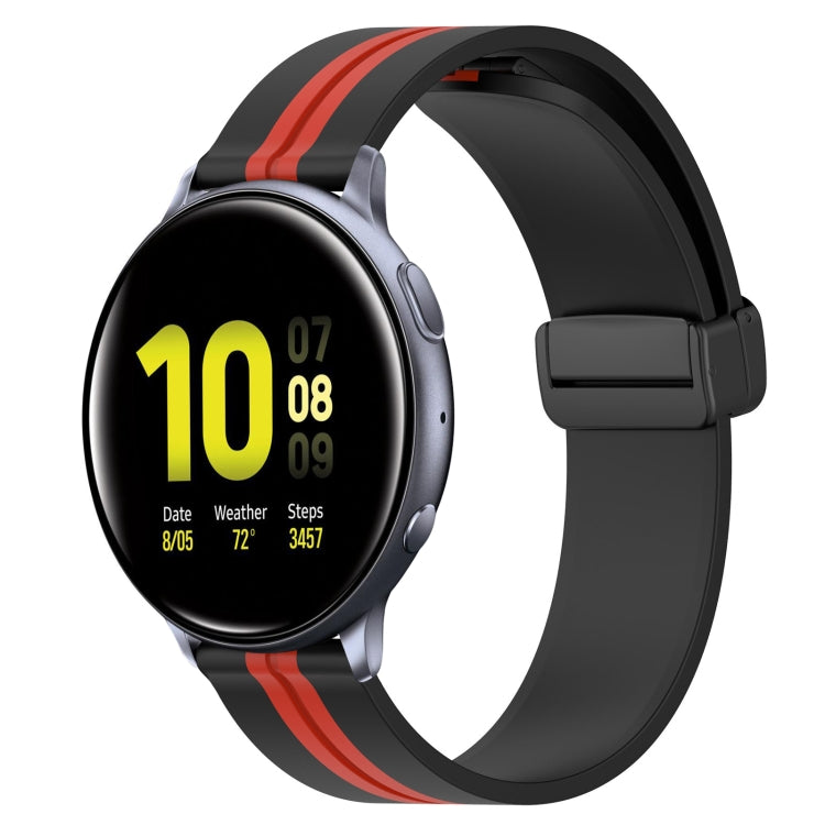 Cinturino in silicone con chiusura magnetica pieghevole da 20 mm, For Samsung Galaxy Watch Active 2 40mm, For Samsung Galaxy Watch Active 2 44mm