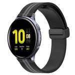 Cinturino in silicone con chiusura magnetica pieghevole da 20 mm, For Samsung Galaxy Watch Active 2 40mm, For Samsung Galaxy Watch Active 2 44mm