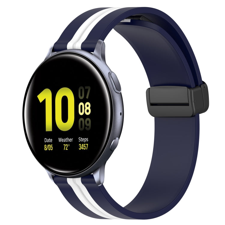 Cinturino in silicone con chiusura magnetica pieghevole da 20 mm, For Samsung Galaxy Watch Active 2 40mm, For Samsung Galaxy Watch Active 2 44mm