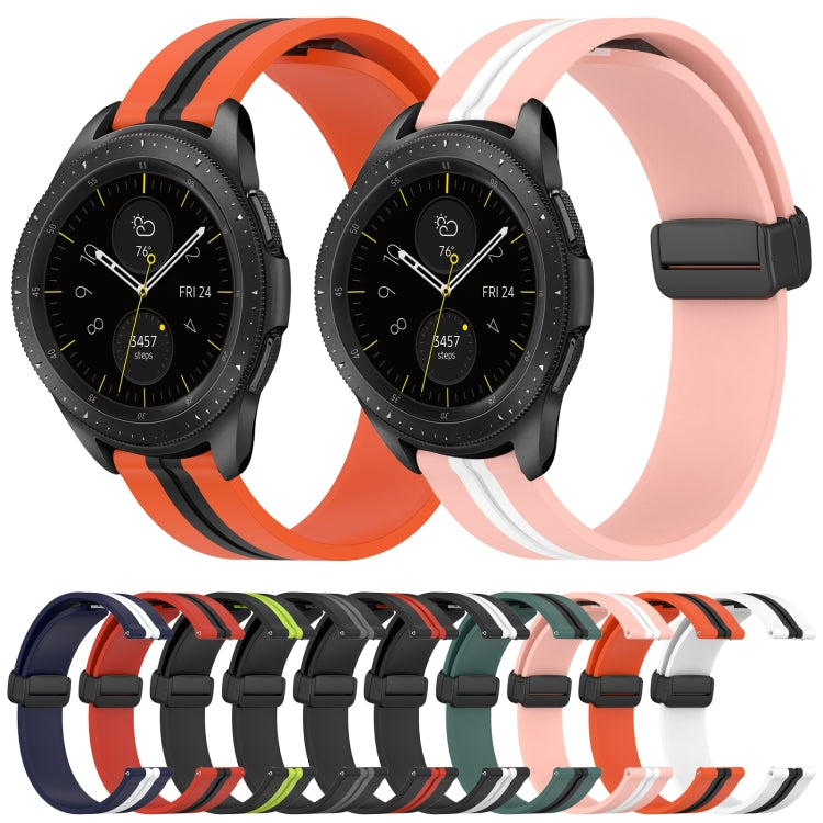 Cinturino in silicone con chiusura magnetica pieghevole da 20 mm, For Samsung Galaxy Watch 42mm