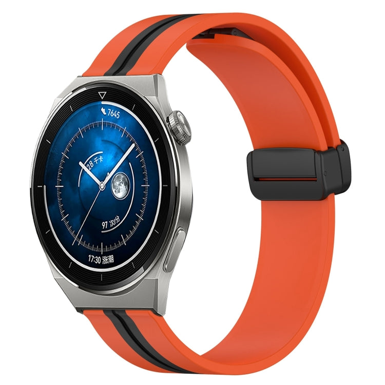 Cinturino in silicone con chiusura magnetica pieghevole da 20 mm, For Huawei Watch GT3 Pro 43mm, For Huawei Watch GT3 42mm