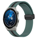 Cinturino in silicone con chiusura magnetica pieghevole da 20 mm, For Huawei Watch GT3 Pro 43mm, For Huawei Watch GT3 42mm