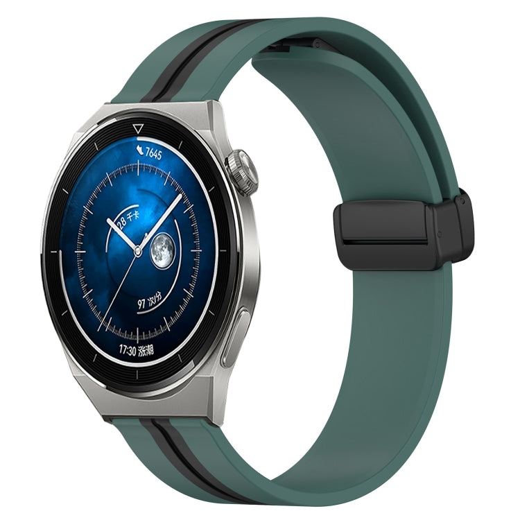 Cinturino in silicone con chiusura magnetica pieghevole da 20 mm, For Huawei Watch GT3 Pro 43mm, For Huawei Watch GT3 42mm